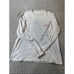 Vineyard Vines Shirt Womens M Gray Whale Crewneck Tshirt Long Slv